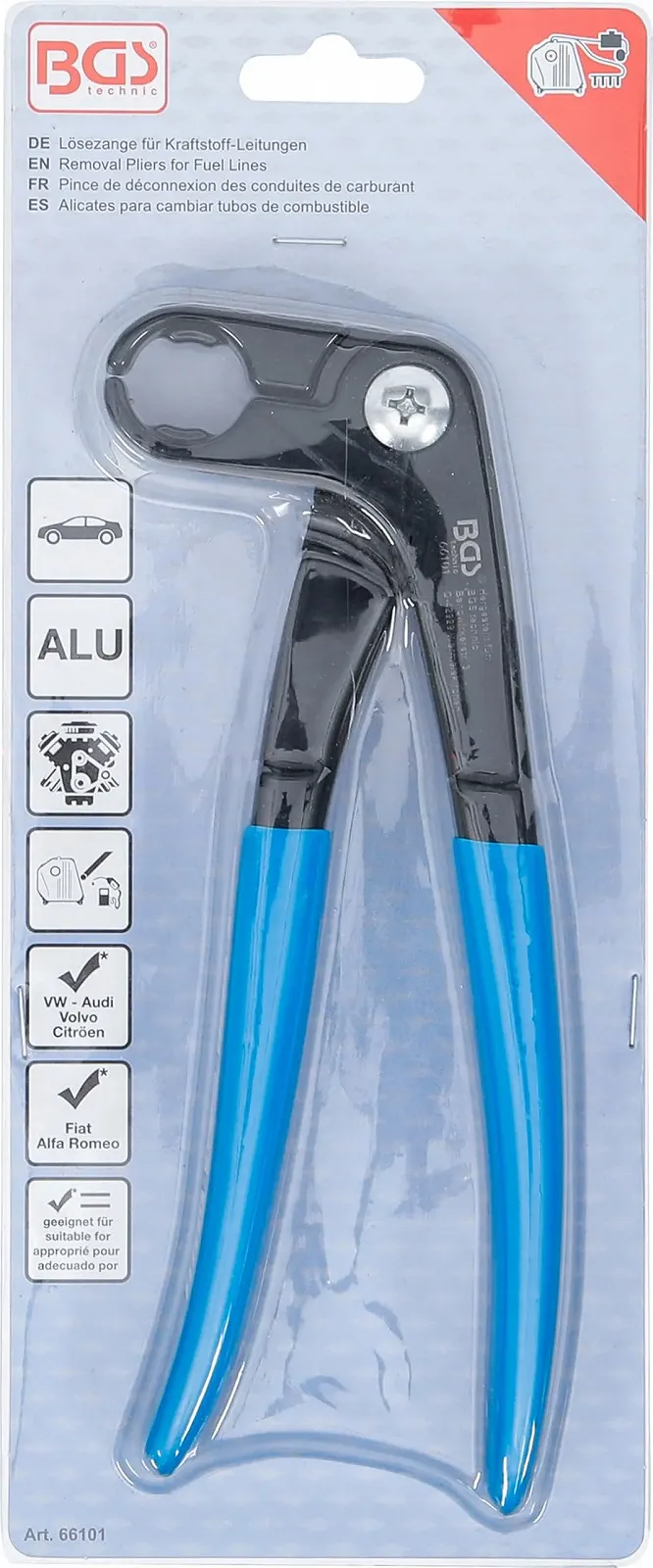 Плоскогубці BGS 66101 для паливних кабелів, 1 штука, фото №4