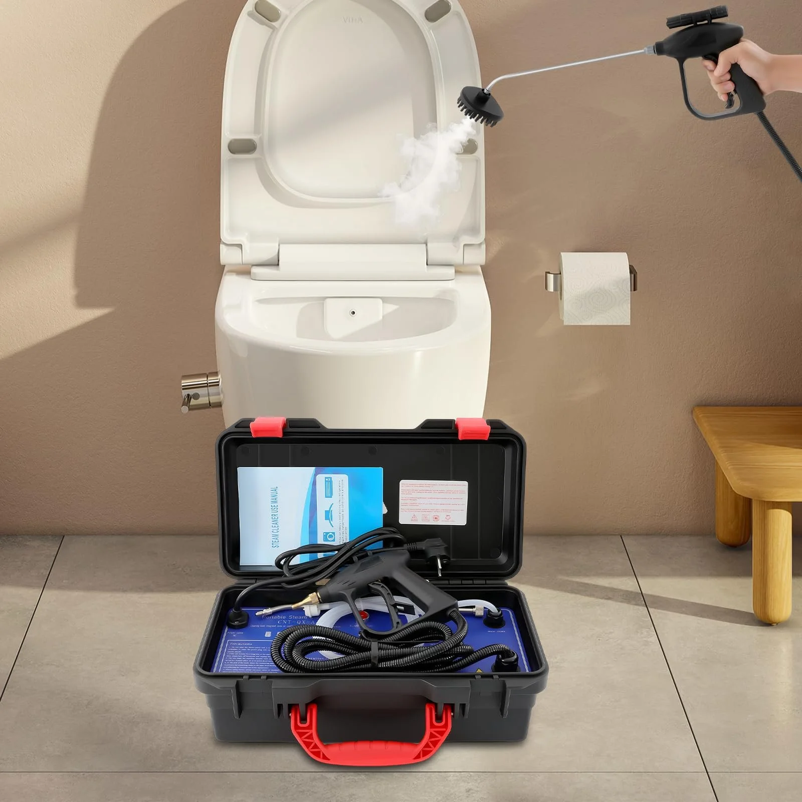 Пароочисник високого тиску портативний ручний 3000 Вт 220 В, фото №3 Пароочисник високого тиску портативний ручний 3000 Вт 220 В, фото №3