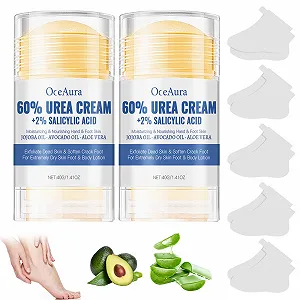 Крем-стик для ног Silverstick Foot Care с мочевиной для очень сухой кожи 2 шт. и 5 пар масок для ног - Фото 1