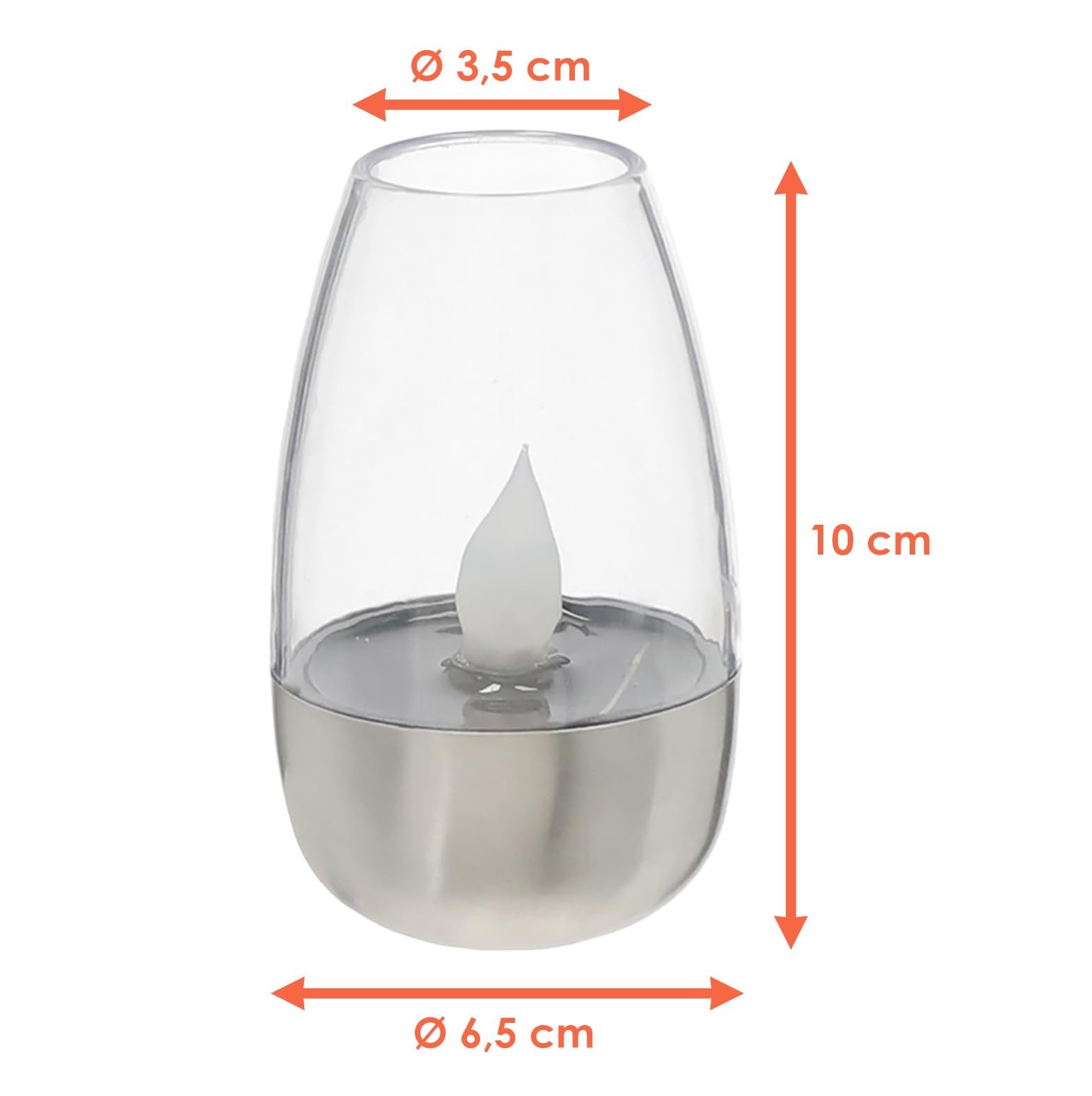 Настільна лампа Spetebo Mini Solar Garden LED набір з 4 штук 10 x 6 см сонячна тепла біла, фото №2