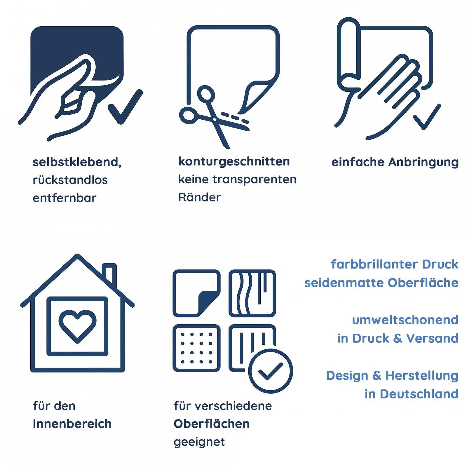 Набір наклейок на стіну Maritime Sea Seagulls Вінілові Набір із 2 шт., фото №4