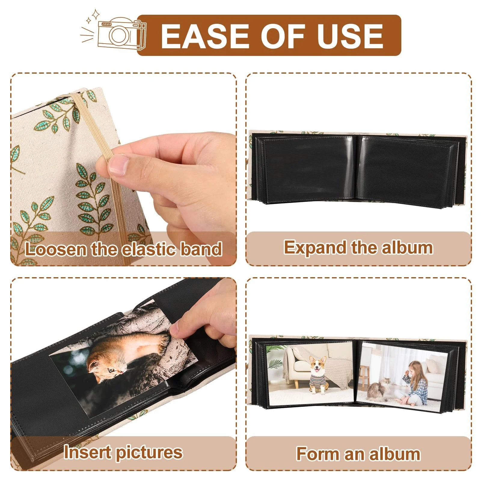 Фотоальбом Gatphy, набор 4 шт, Мини фотоальбом-книжка, 6 x 4 дюйма, 400 фотографий, Тканевая обложка, Портативный, для свадьбы и семьи, фото №3 Фотоальбом Gatphy, набор 4 шт, Мини фотоальбом-книжка, 6 x 4 дюйма, 400 фотографий, Тканевая обложка, Портативный, для свадьбы и семьи, фото №3