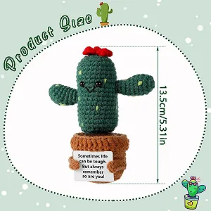 lasuroa Crochet Cactus 13,5 см Позитивная картошка игрушка Вязаная цена на synthetic.ua - Фото 1 lasuroa Crochet Cactus 13,5 см Позитивная картошка игрушка Вязаная synthetic.ua - Фото 1