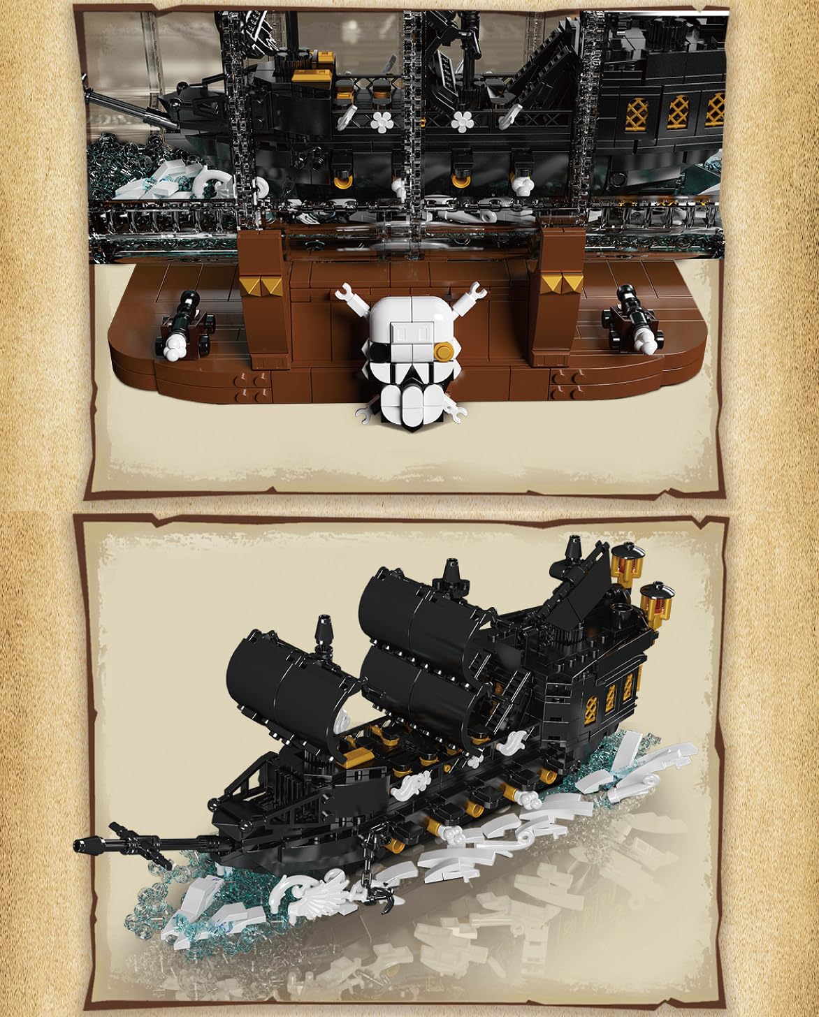 Конструктор Auforua Pirate The Caribbean Pirate Ship 2206 деталей, фото №5
