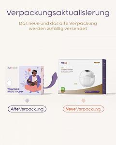 Молокоотсос электрический портативный Nuliie S32, 4 режима, 9 уровней, фланец 24 мм с LED-дисплеем, дополнительный 1 фланец 18 мм & 21 мм и сменные утиные клапаны (1 шт, Белый) synthetic.ua - Фото 1