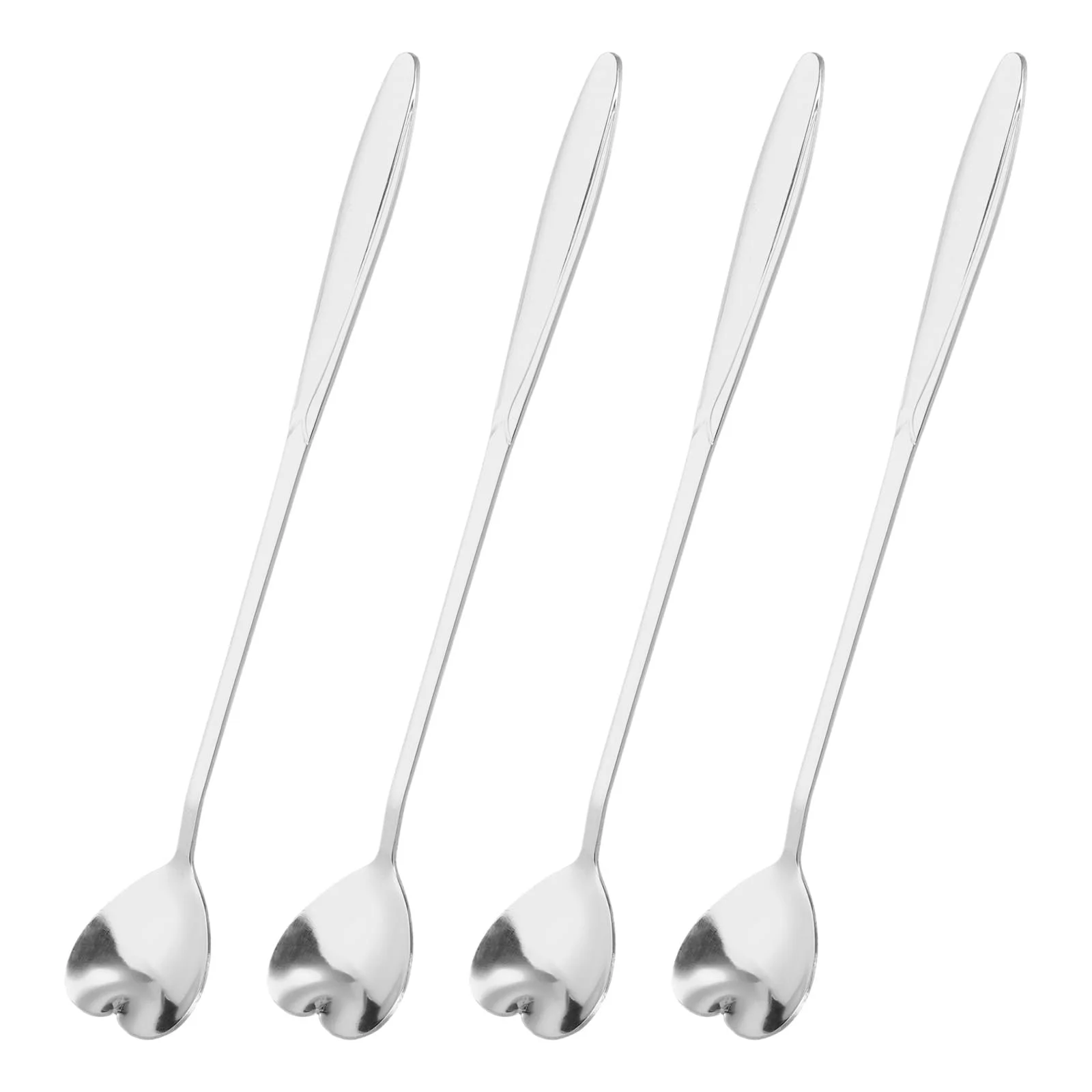 Ложка QUARKZMAN Набір з 4 квіткових ложок з нержавіючої сталі, 18 см, фото №1