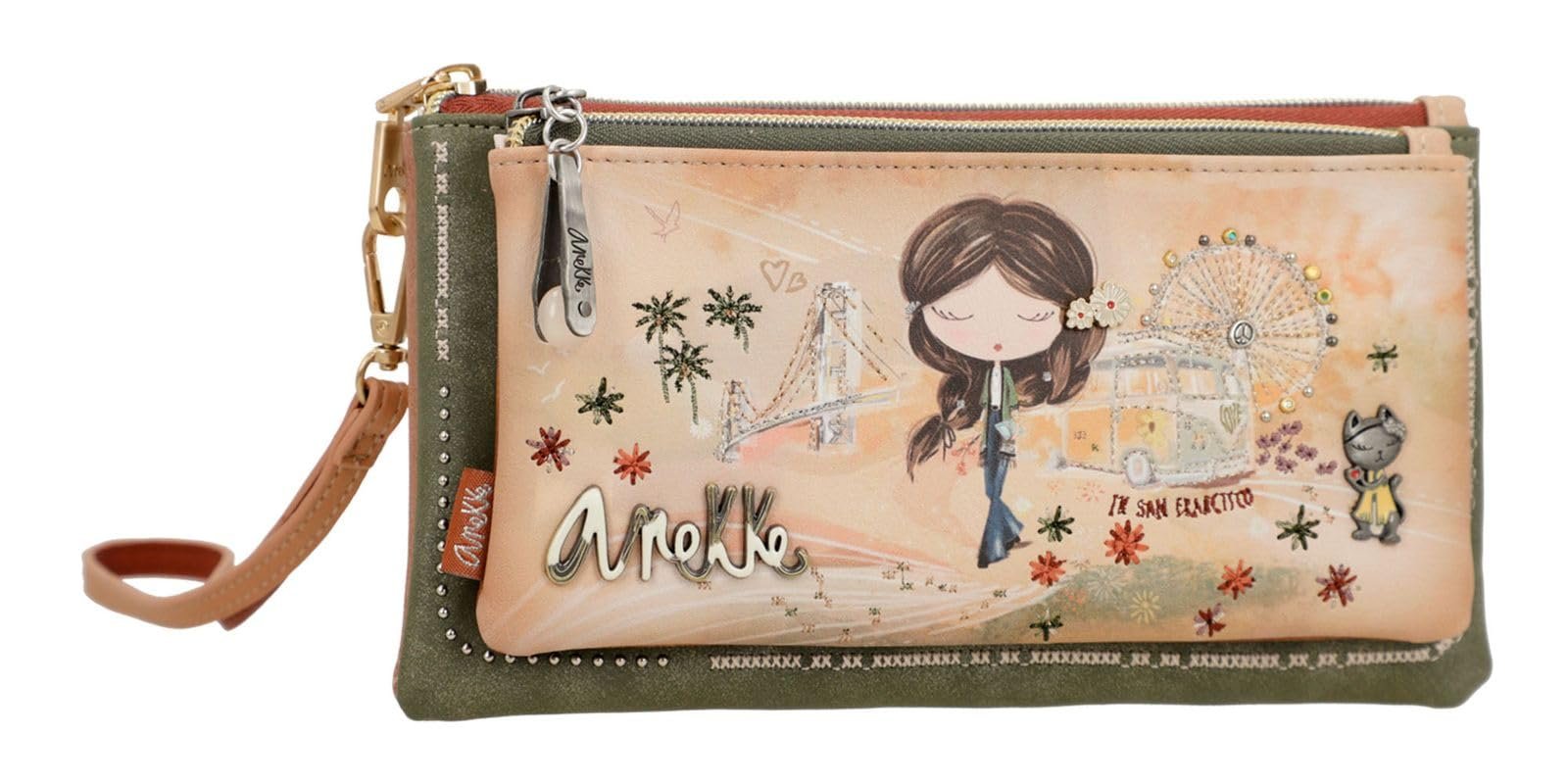 Кошелек Anekke Peace & Love RFID Camel верблюжий в стиле бохо, фото №2