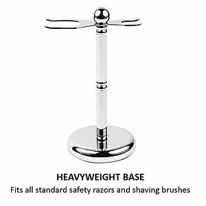 Подставка для бритвы и помазка Parker safety razor Safety Razor and Brush Stand - Фото 1