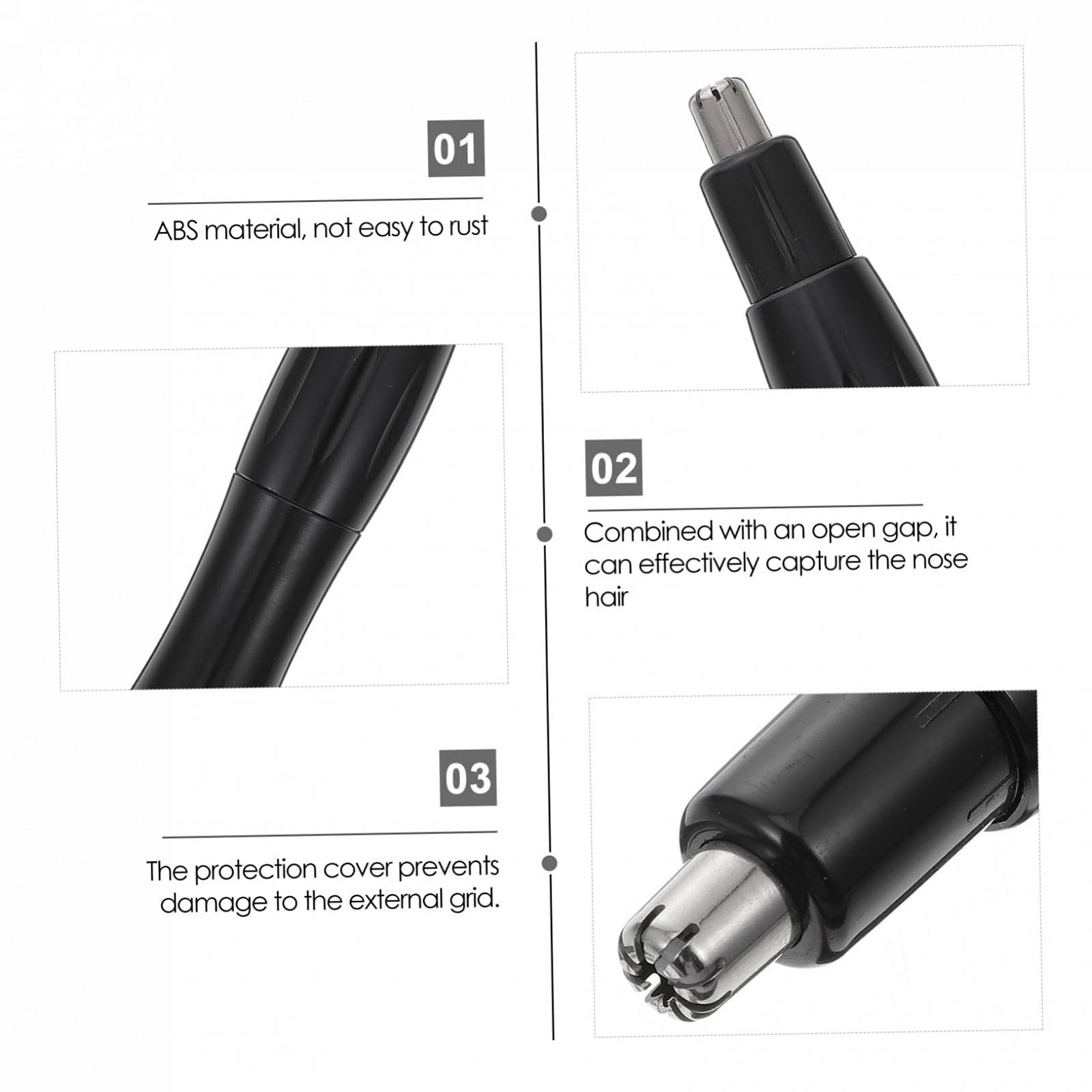 Тример Gatuida Nose Hair Trimmer Razor Face Trimmer Чоловічий Nose Hair Remover Men's Epilator Body Hair Remover Hair Removal Clippers Battery Man ABS Pack of 1, фото №6