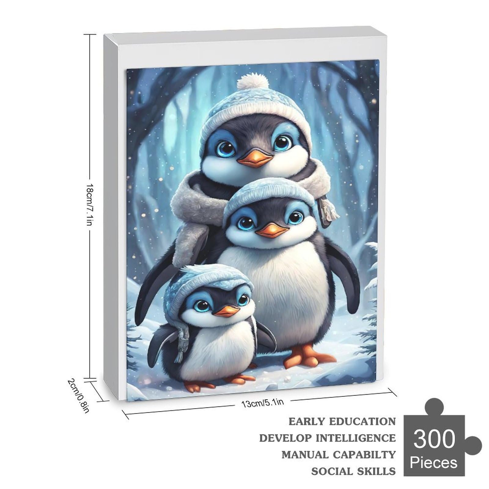 Деревянный пазл Cute Penguin 300 деталей 42 x 30 см, фото №3 Деревянный пазл Cute Penguin 300 деталей 42 x 30 см, фото №3