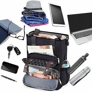 Рюкзак для школи Kuosdaz 15.6 дюймів USB Charging Port & Laptop Compartment Casual Anti-Theft Black synthetic.ua - Фото 1