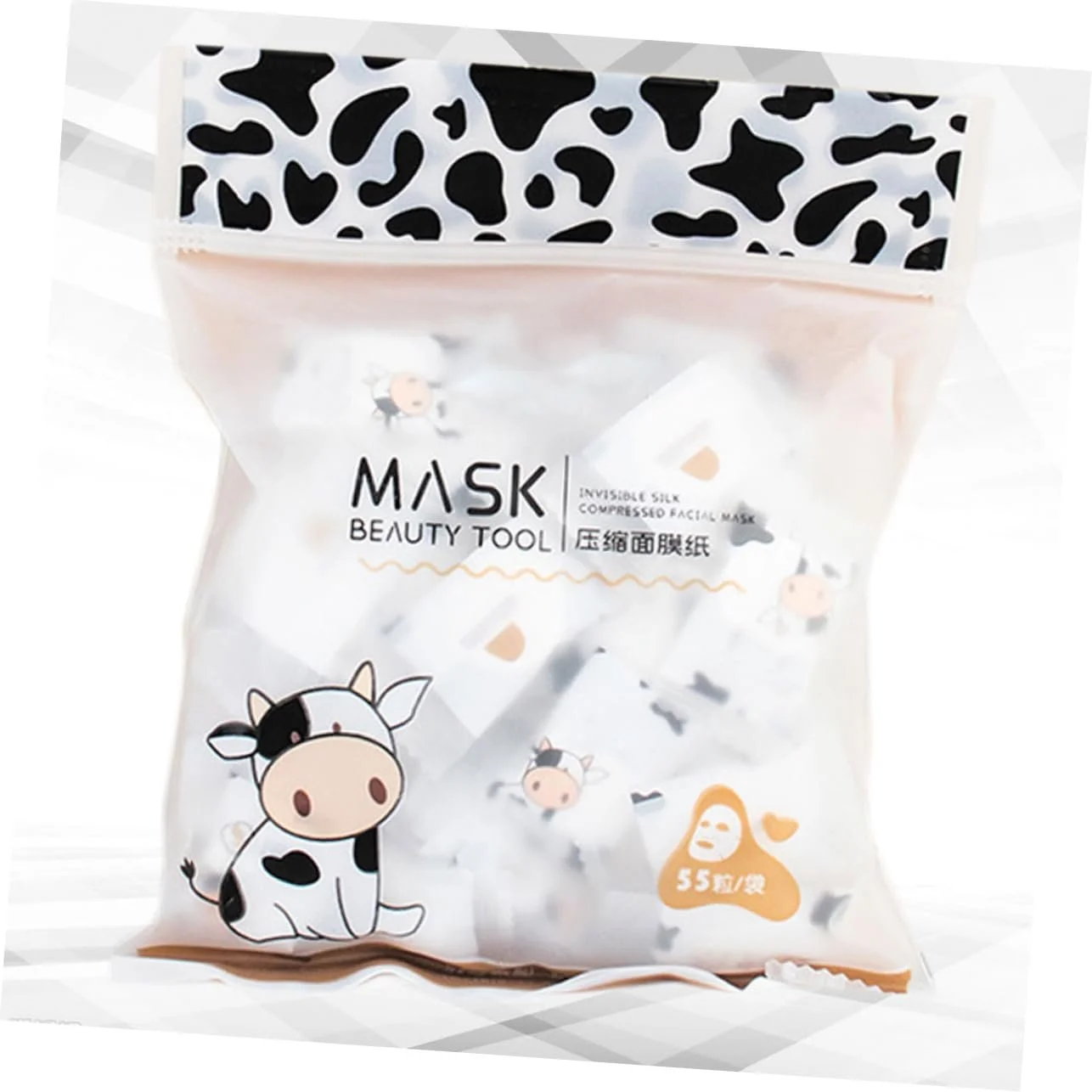 Маска для лица PACKOVE Компрессионная 55 штук Ультратонкая Дышащая Хлопковая, фото №4