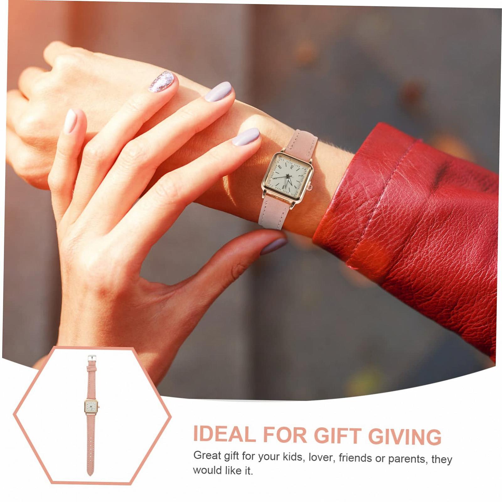 Женские часы Healvian Модные Noctilucce Регулируемые с элегантным дизайном, розовый, Ремешок, фото №9