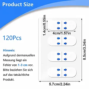 Наклейки для підтяжки обличчя GIONAR, 120 шт., V-подібна підтяжка обличчя synthetic.ua - Фото 1