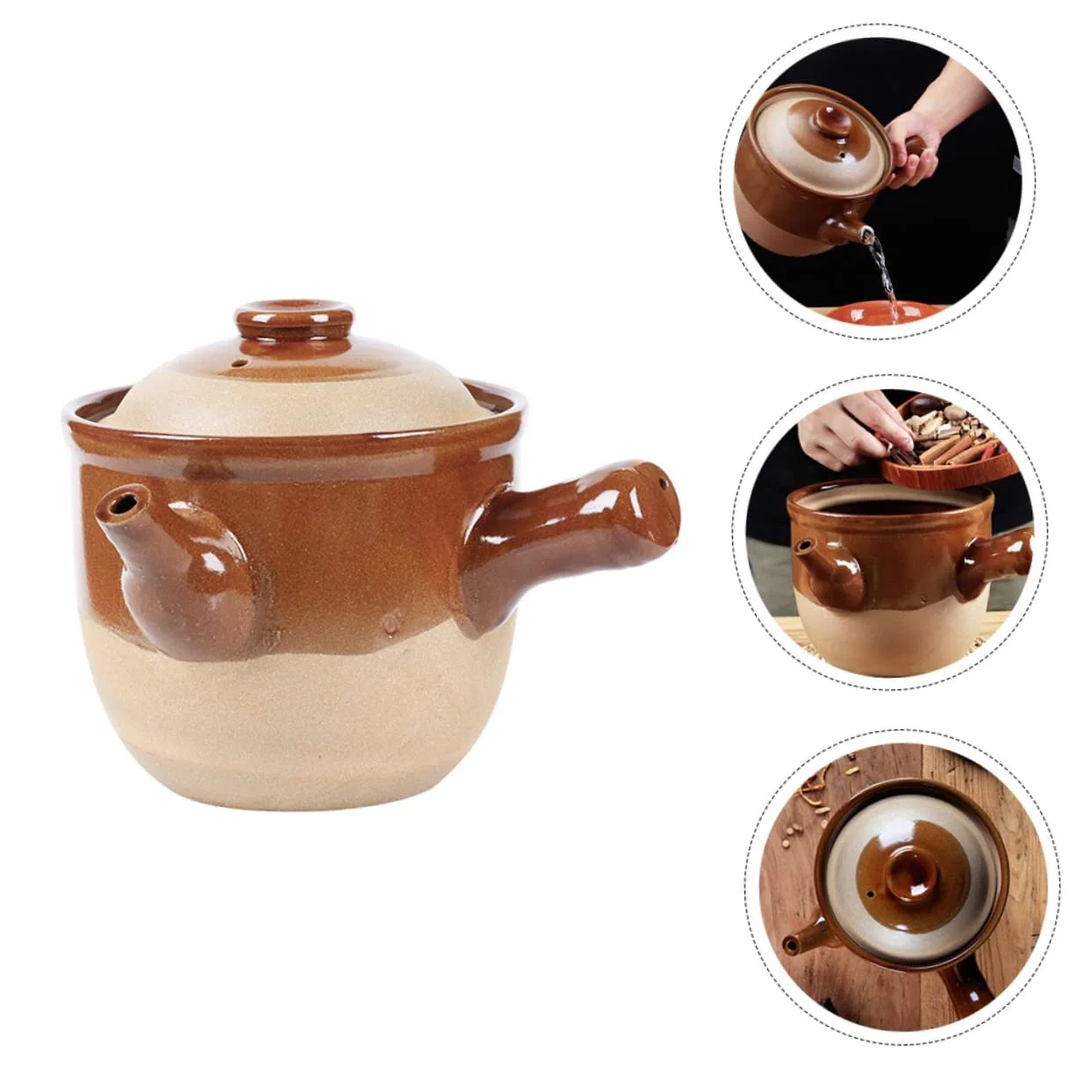 Ретро-кастрюля BESTYASH 1 шт. термостойкая с носиком, фото №2