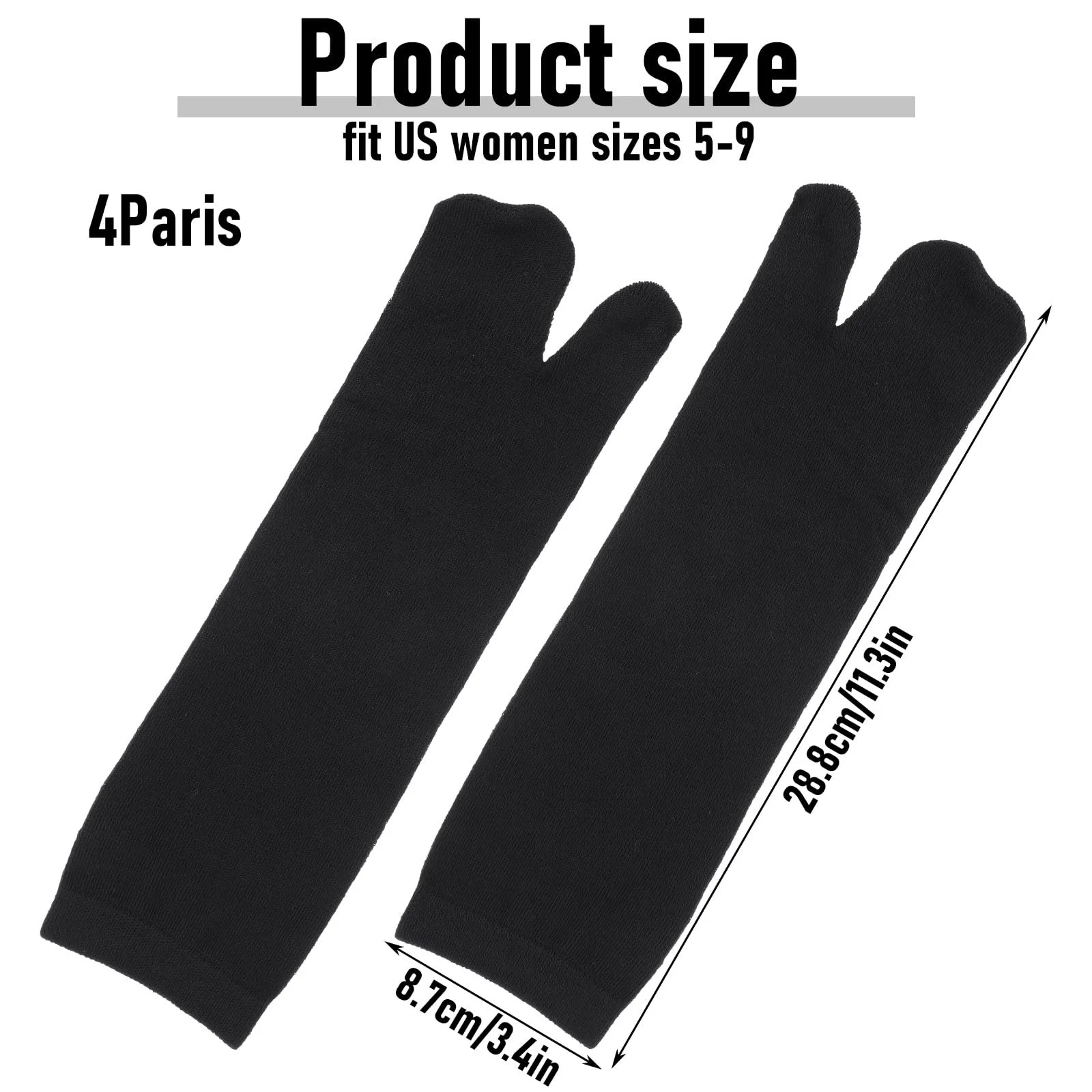 Шкарпетки TIESOME для в'єтнамок 4 пари, низькі, фото №2