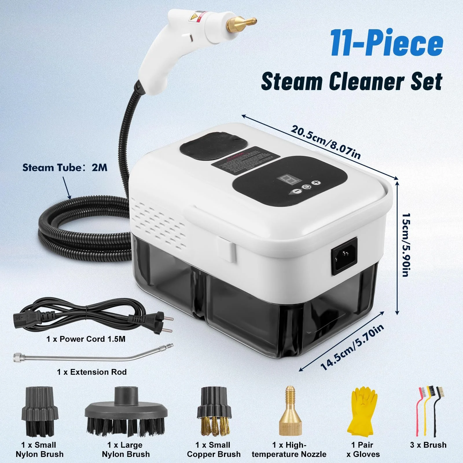 Пароочисник Sararoom 2500 W 3 Bar 1.2 L 9 рівнів регулювання, фото №4 Пароочисник Sararoom 2500 W 3 Bar 1.2 L 9 рівнів регулювання, фото №4