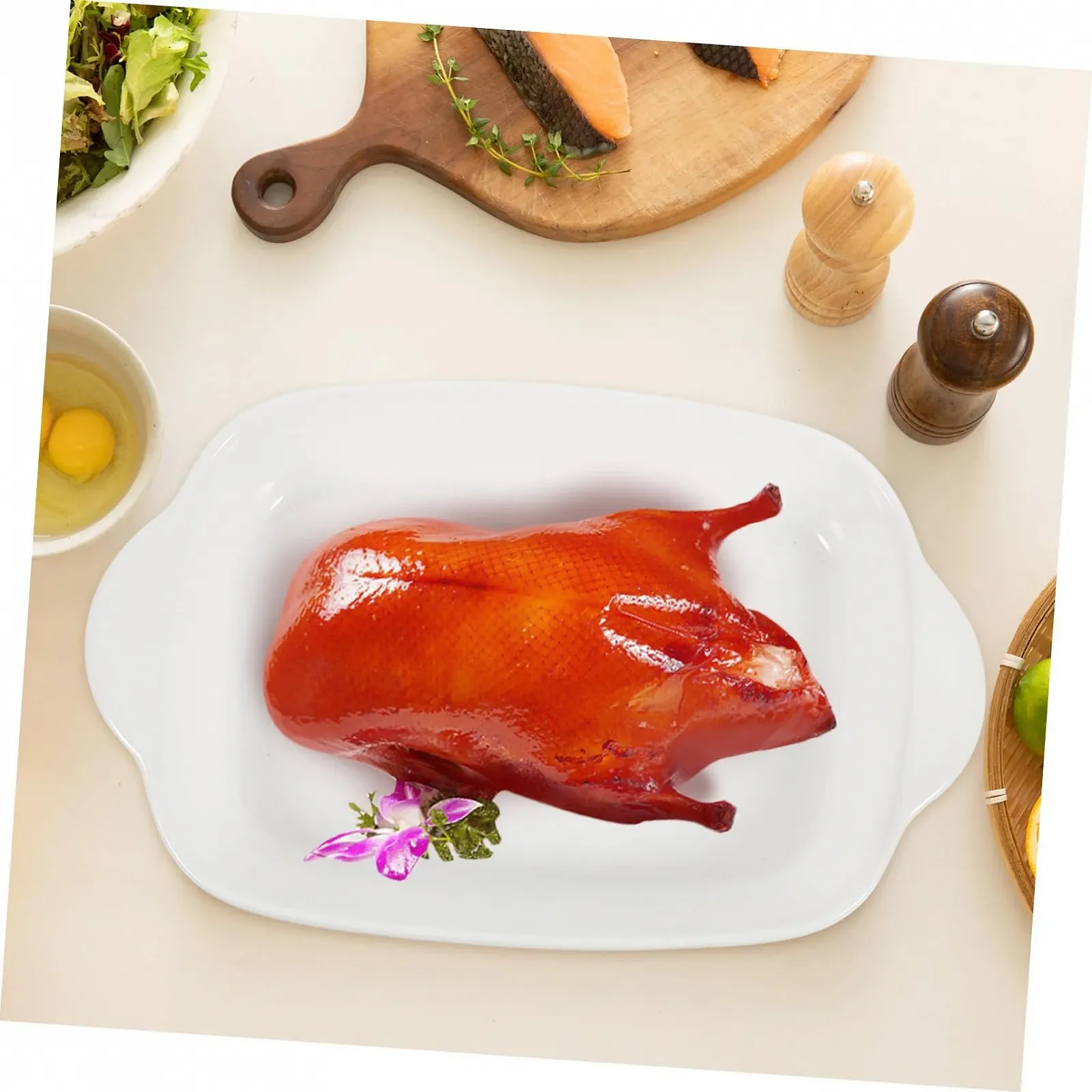 Форма для запекания TOYANDONA Керамическая с двойными ручками термостойкая, фото №6