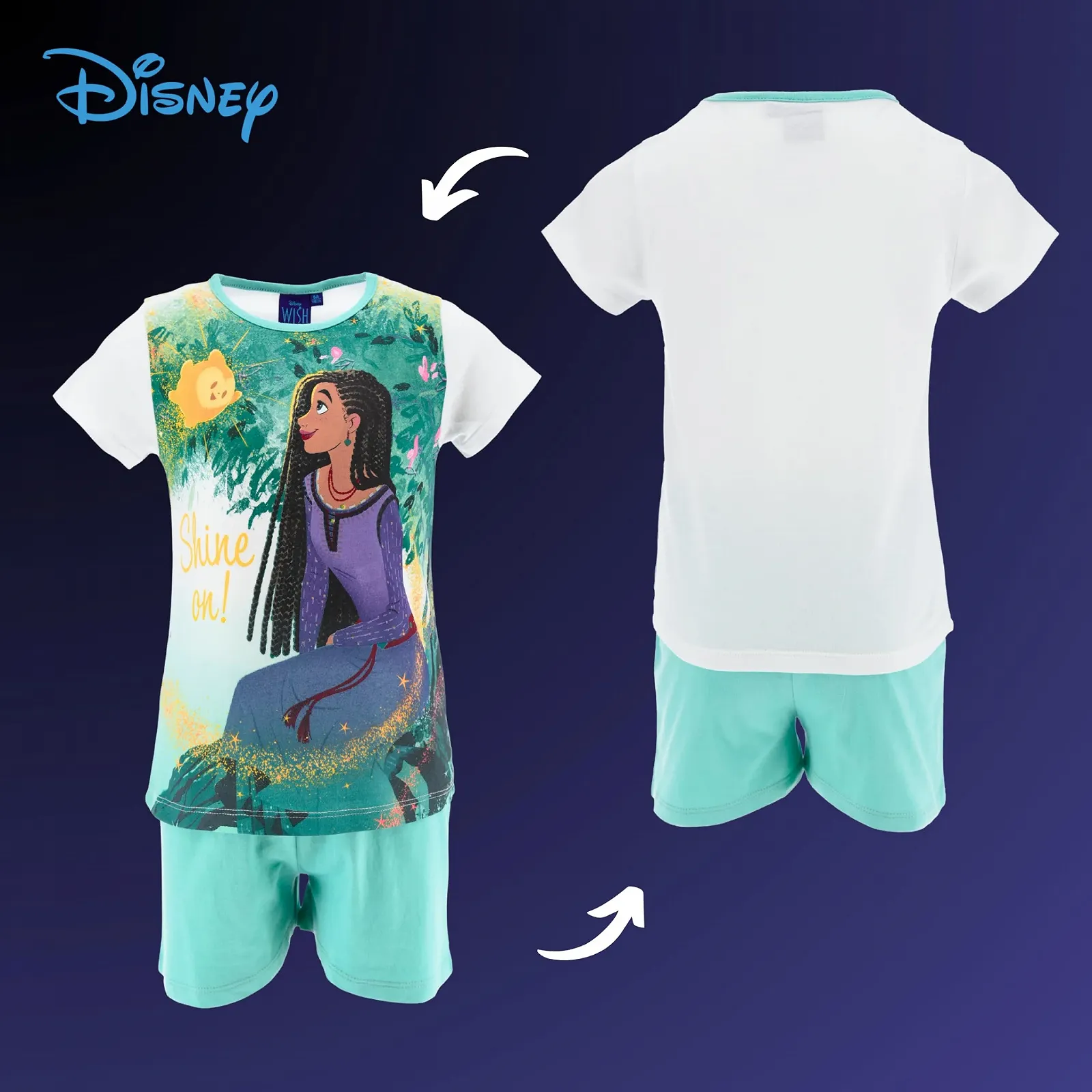 Піжама Disney Wish Комплект для дівчат з 2 предметів Дизайн Wish Піжама Asha, фото №9 Піжама Disney Wish Комплект для дівчат з 2 предметів Дизайн Wish Піжама Asha, фото №9