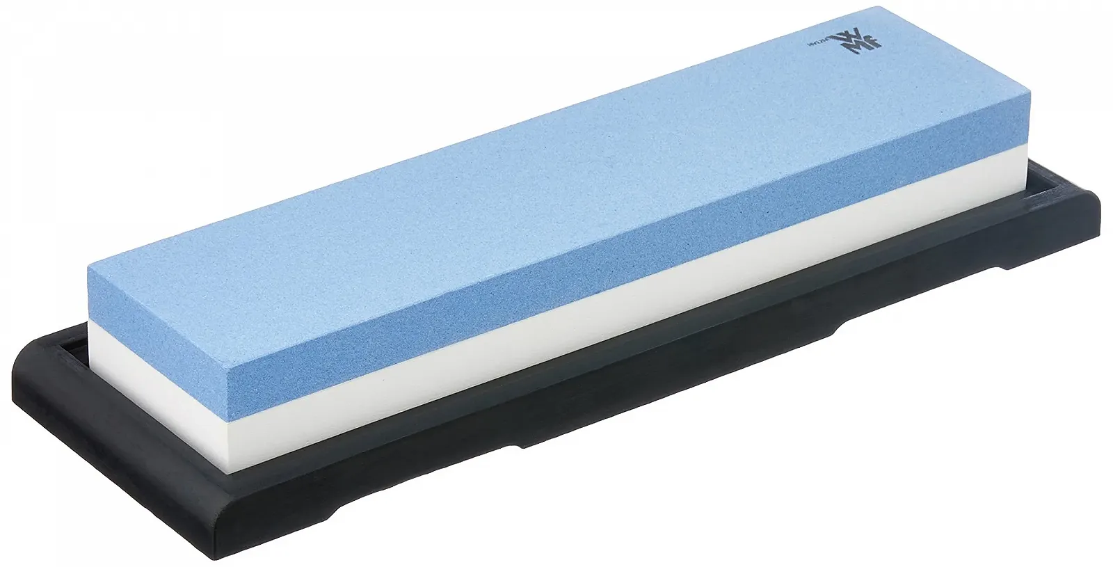 Точильный камень WMF двухсторонний 360/1000 с пластиковой подставкой, фото №1