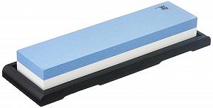 Точильный камень WMF двухсторонний 360/1000 с пластиковой подставкой - Фото 1