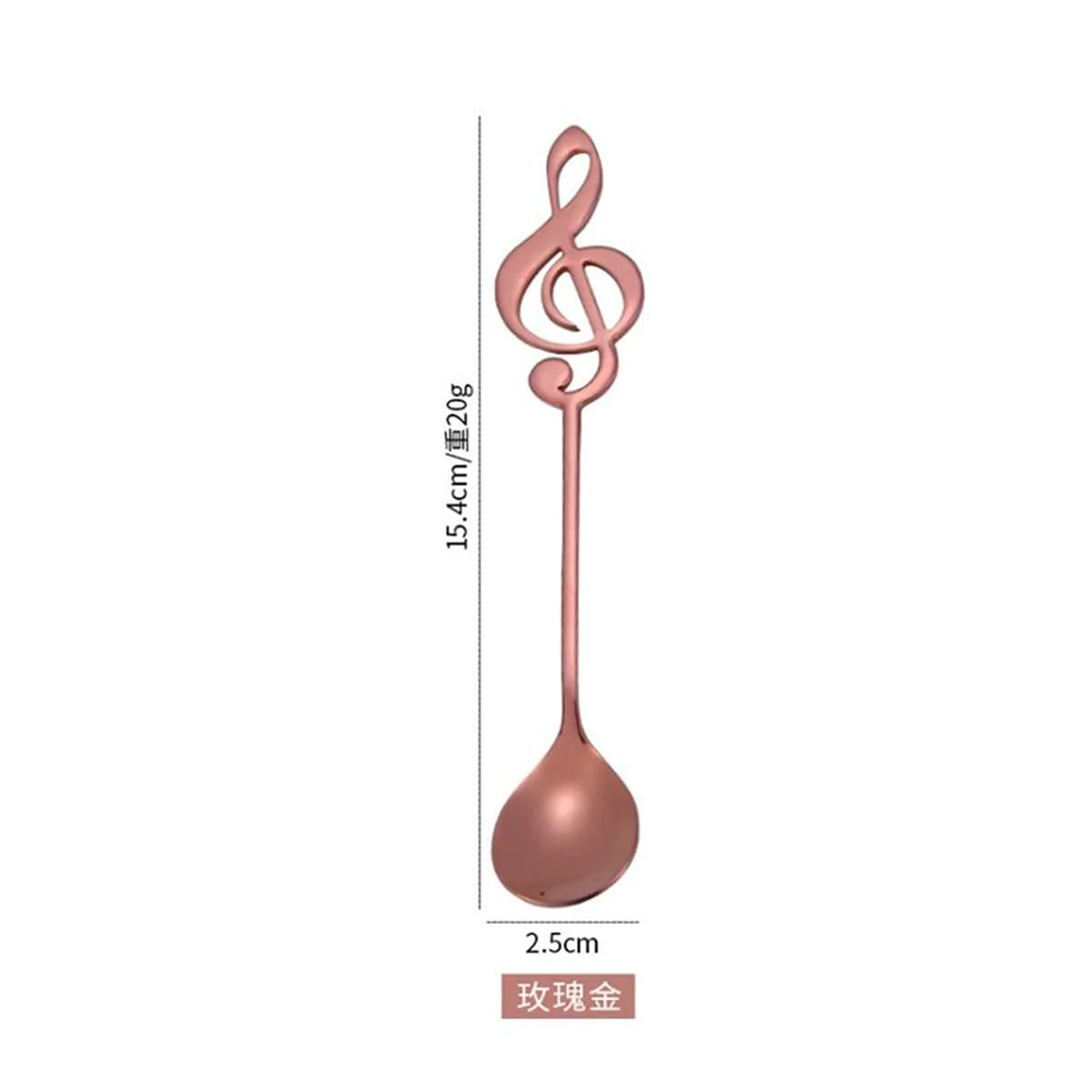 Чайные ложки из нержавеющей стали 6" Espresso, десертные ложки, маленькие мини-ложки (медные) 2 шт, фото №2