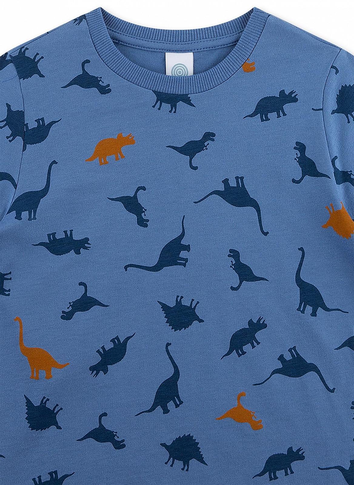 Піжама Sanetta Для хлопчиків Шорти Синій Динозавр, фото №3 Піжама Sanetta Для хлопчиків Шорти Синій Динозавр, фото №3