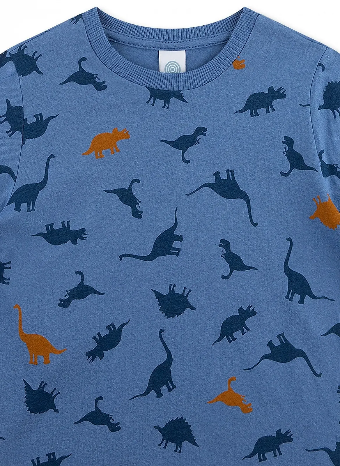 Пижама Sanetta Для мальчиков Шорты Синий Динозавр, фото №3 Пижама Sanetta Для мальчиков Шорты Синий Динозавр, фото №3