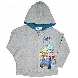 Худи на молнии Paw Patrol для мальчиков - Куртка с капюшоном Dinosaur & Chase - Официально лицензированная - Размер 98-104 - Серый - Фото 1