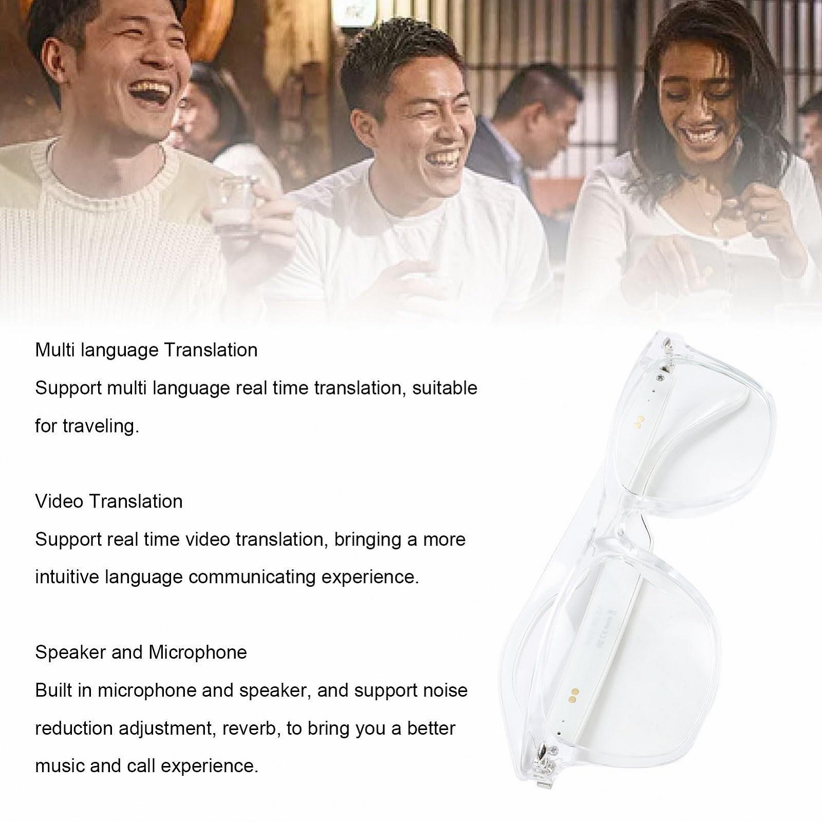 Умные очки AI Translator с защитой от синего света, микрофоном и динамиком, фото №3