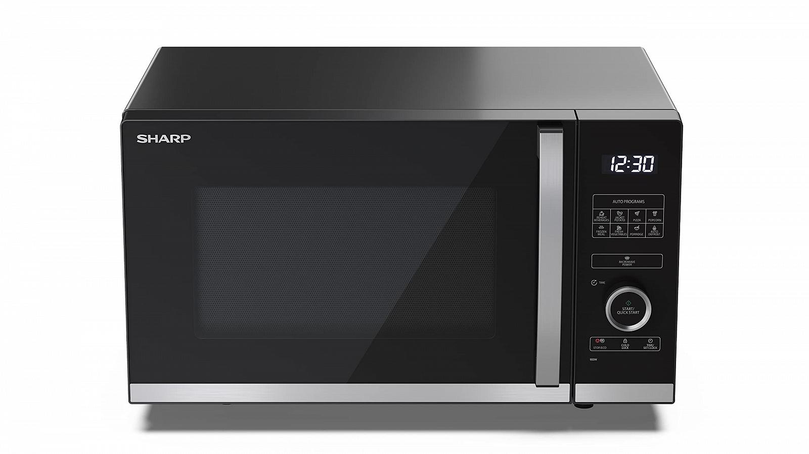 Мікрохвильова піч SHARP QS254AEB 900 Вт 10 рівнів потужності Функція розморожування 490 x 288 x 395 см Чорна, фото №2 Мікрохвильова піч SHARP QS254AEB 900 Вт 10 рівнів потужності Функція розморожування 490 x 288 x 395 см Чорна, фото №2