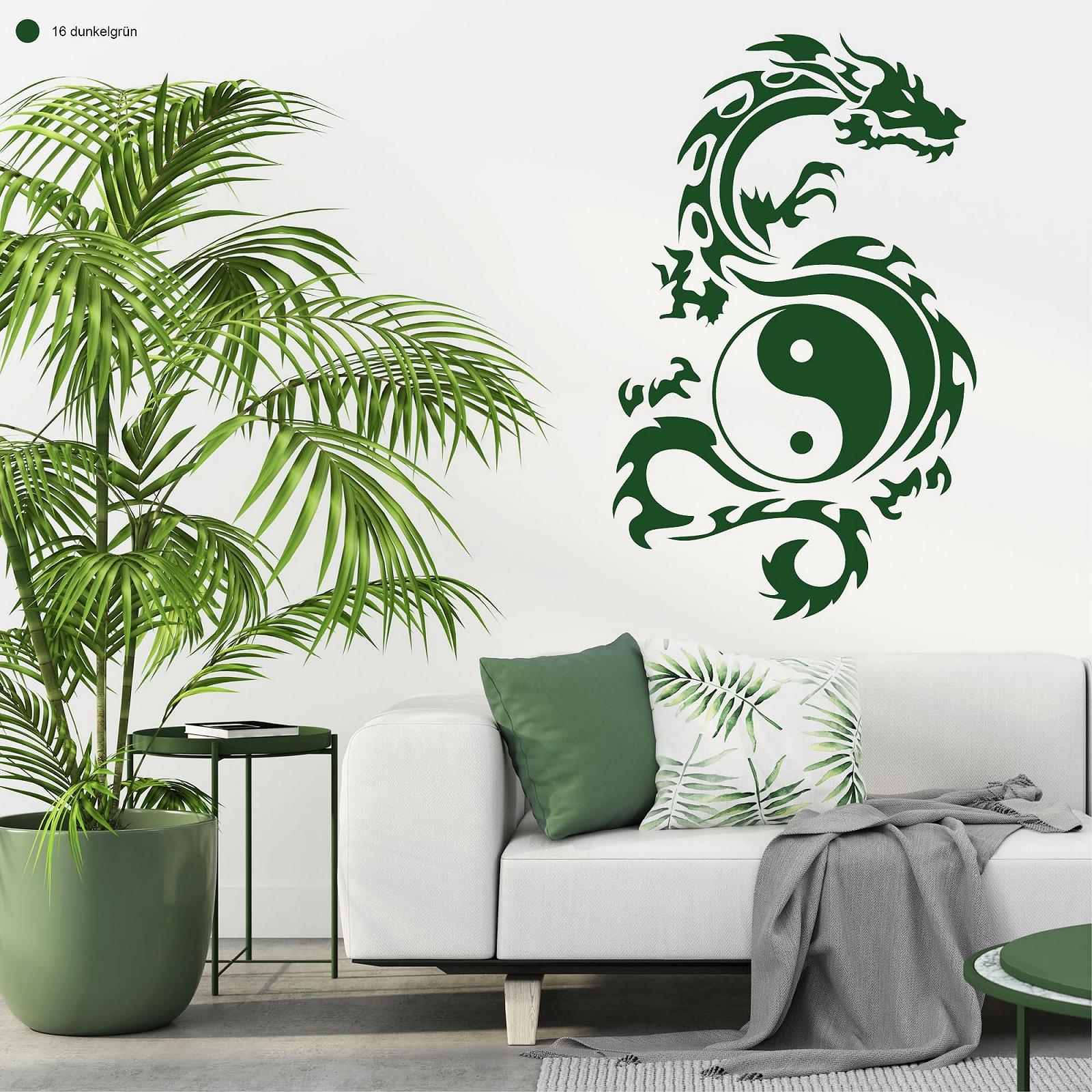 Наклейка на стіну Loft Дракон Інь-Ян Трайбл, фото №7