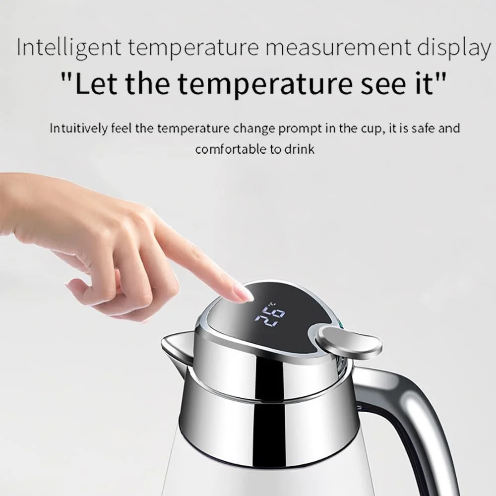 Термос-кавник колба Вакуумна 304 Нержавіюча сталь 2.3 л Срібний, фото №4