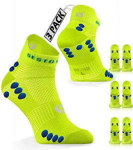Носки Sesto Senso Спортивные Короткие Водоотталкивающие, 3 пары, Разноцветные - Фото 1