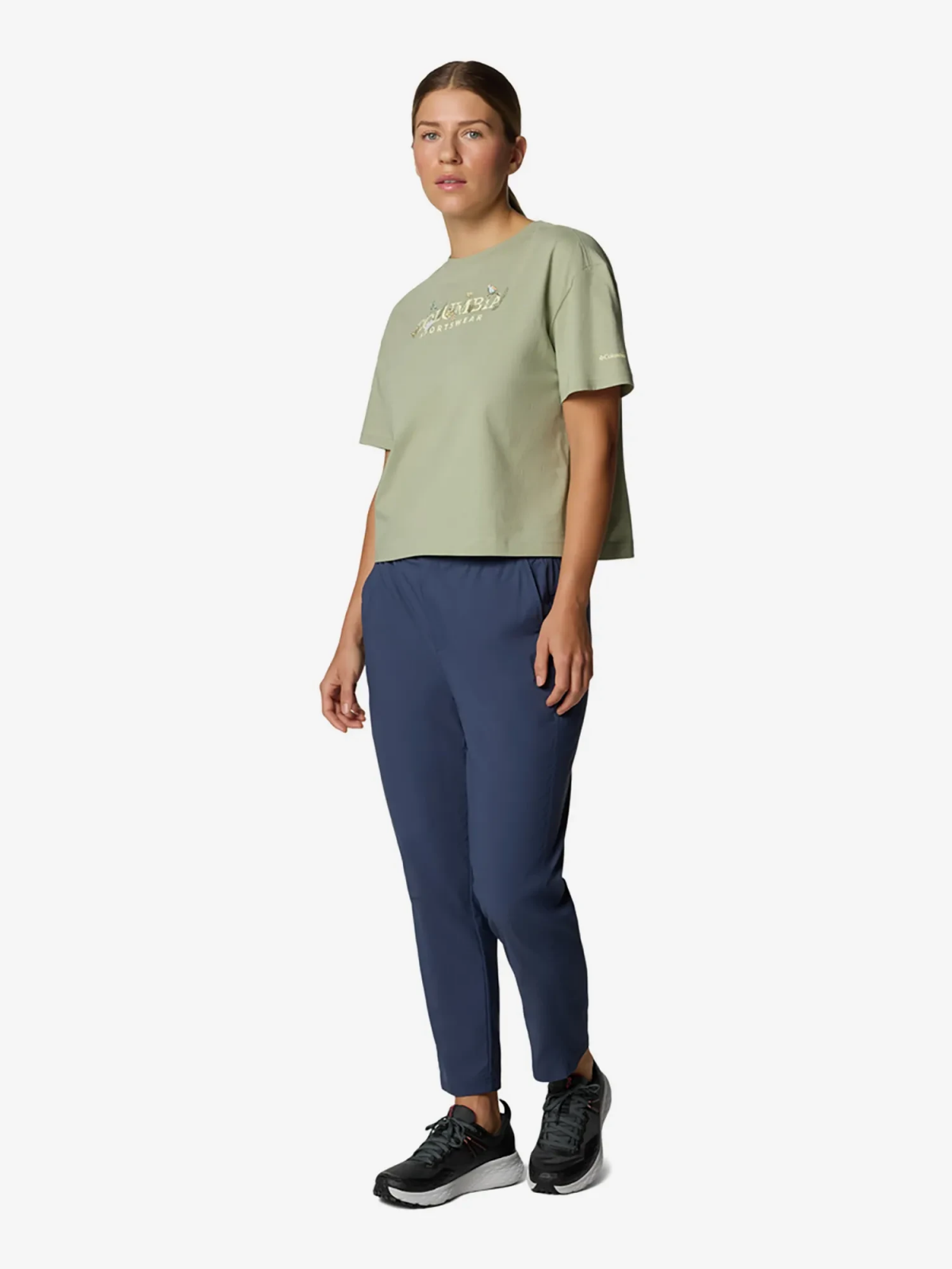 Футболка Columbia Graphic Relaxed Crop SS 2119991CLB-348 Фисташковый L, фото №5