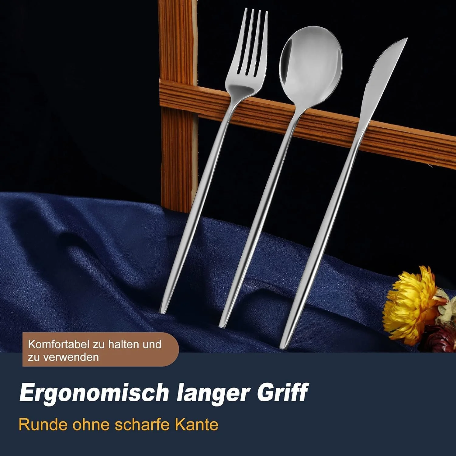 Ложка Bestdin 12 штук, Набір ложок для супу 12 cm, полірована, фото №5