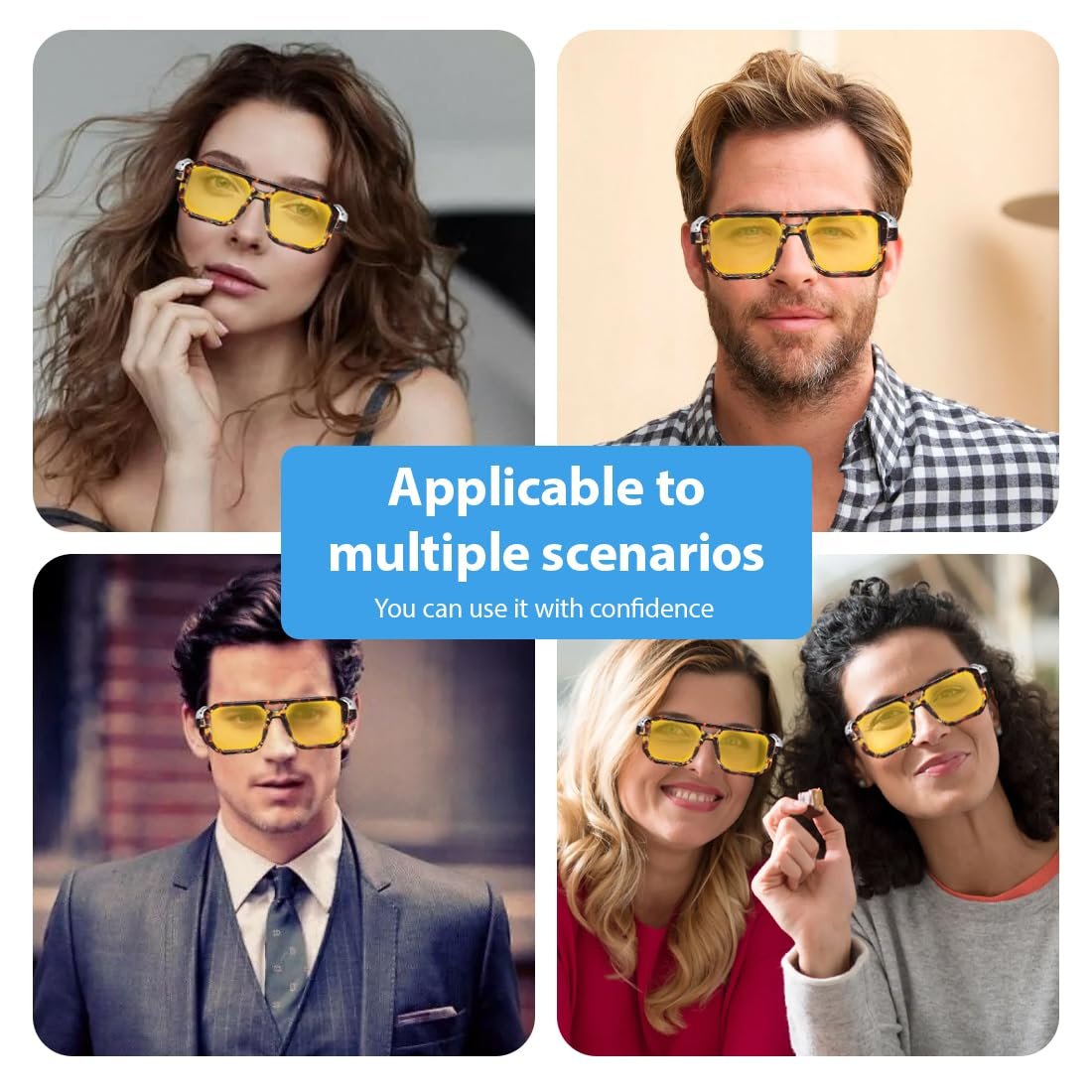 Сонцезахисні Окуляри HAZMA Ретро Квадратні З Подвійною Перемичкою (C), фото №6