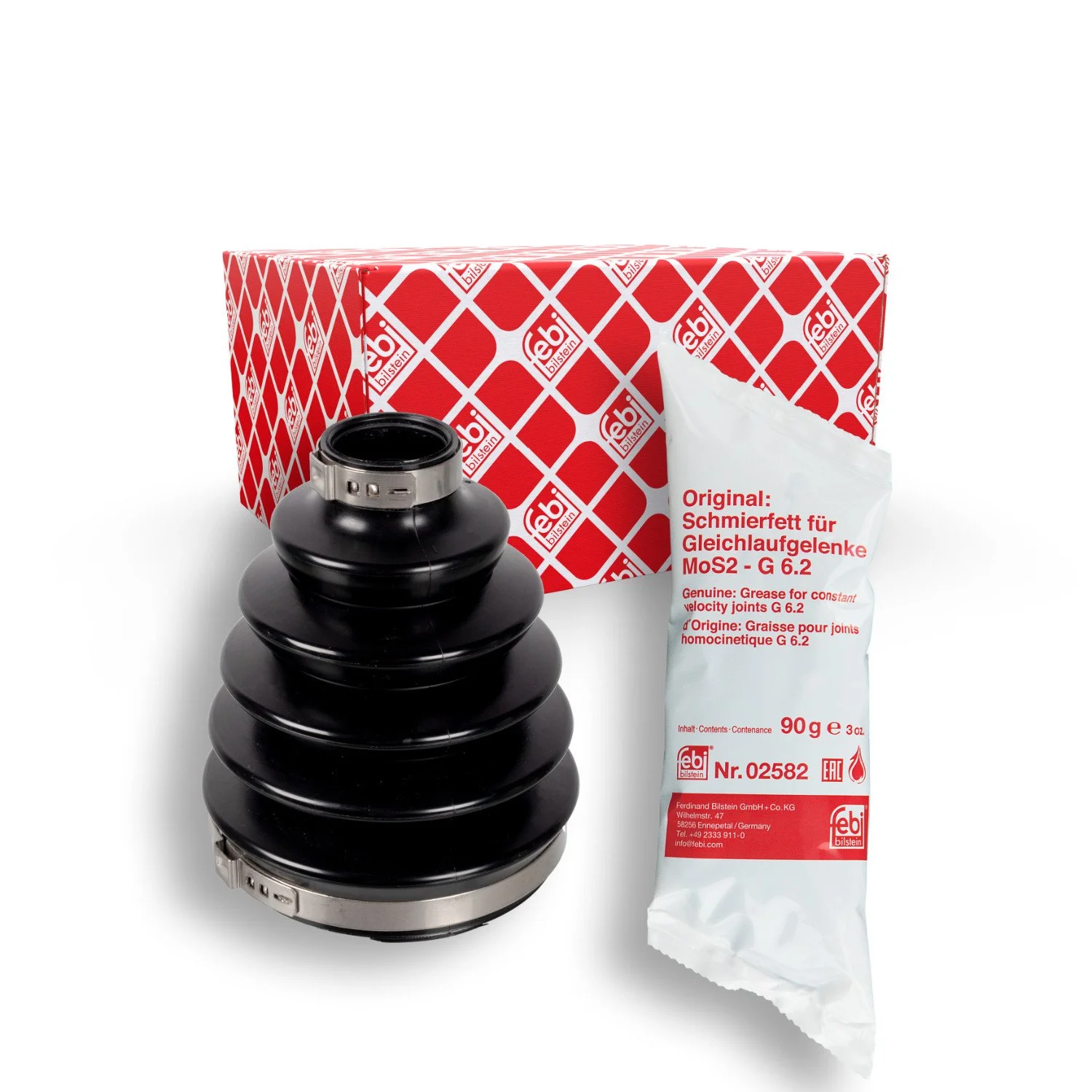 Комплект пильовика приводного вала FEBI BILSTEIN 172880 для AUDI, передній міст зліва, фото №1