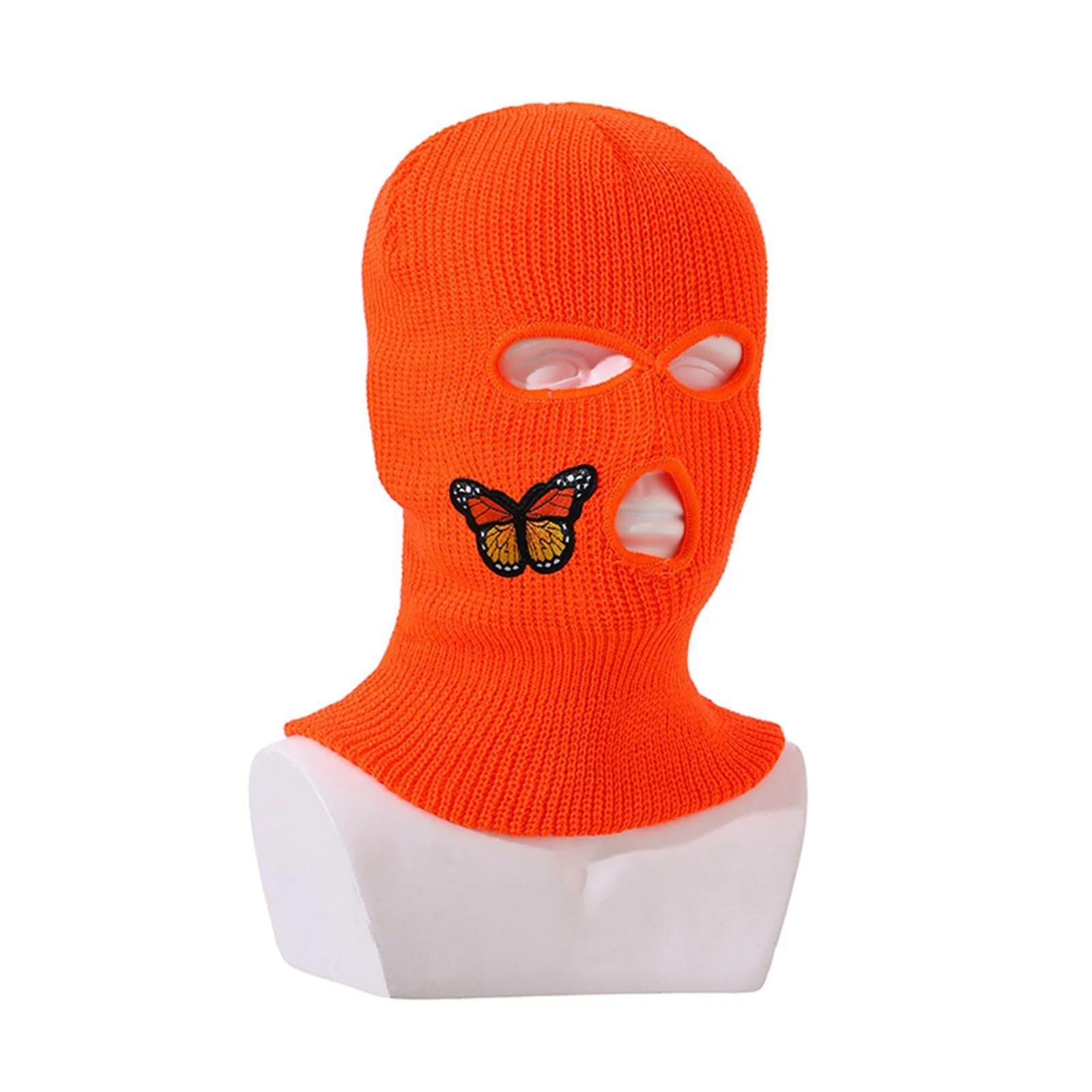 Шапка вязаная RETUOLWAG Уникальная Полностью закрывающее лицо Череп Особенности для модного свитера Теплая шапка-череп Вязаная вечеринка Клуб Вязание Женщины Мужчины Дети, фото №6