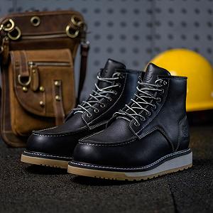 Ботинки Epochsaga Soft Moc Toe Водонепроницаемые Fashion Industiral&Construction Work 6 дюймов Коричневый/Черный synthetic.ua - Фото 1