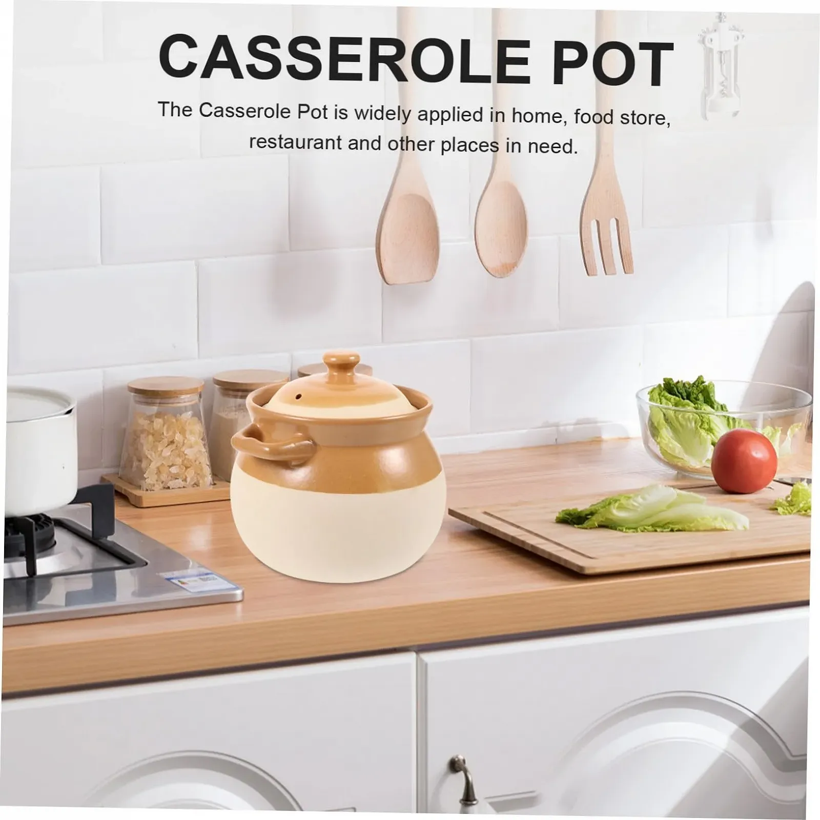 Кастрюля POPETPOP Vintage керамическая для газовых плит термостойкая, фото №5