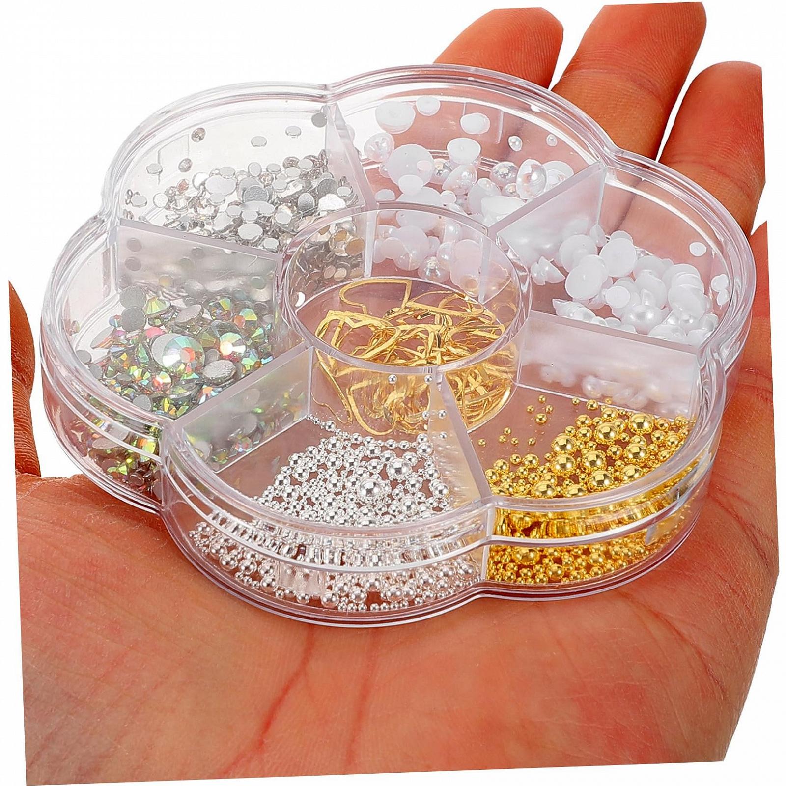 Подвеска для ногтей Miss Rhinestones Жемчуг и смола, фото №6