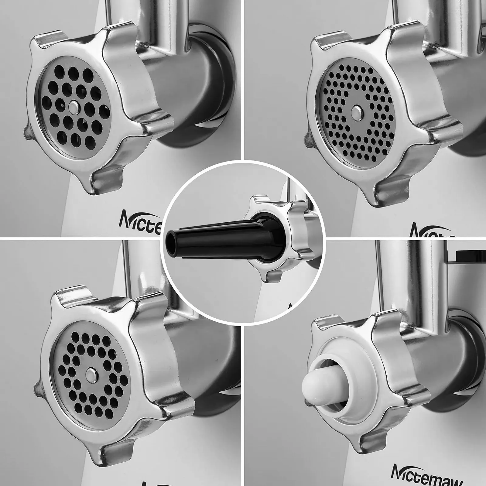 Электрическая мясорубка Nictemaw 2 in 1 Stainless Steel, фото №6 Электрическая мясорубка Nictemaw 2 in 1 Stainless Steel, фото №6