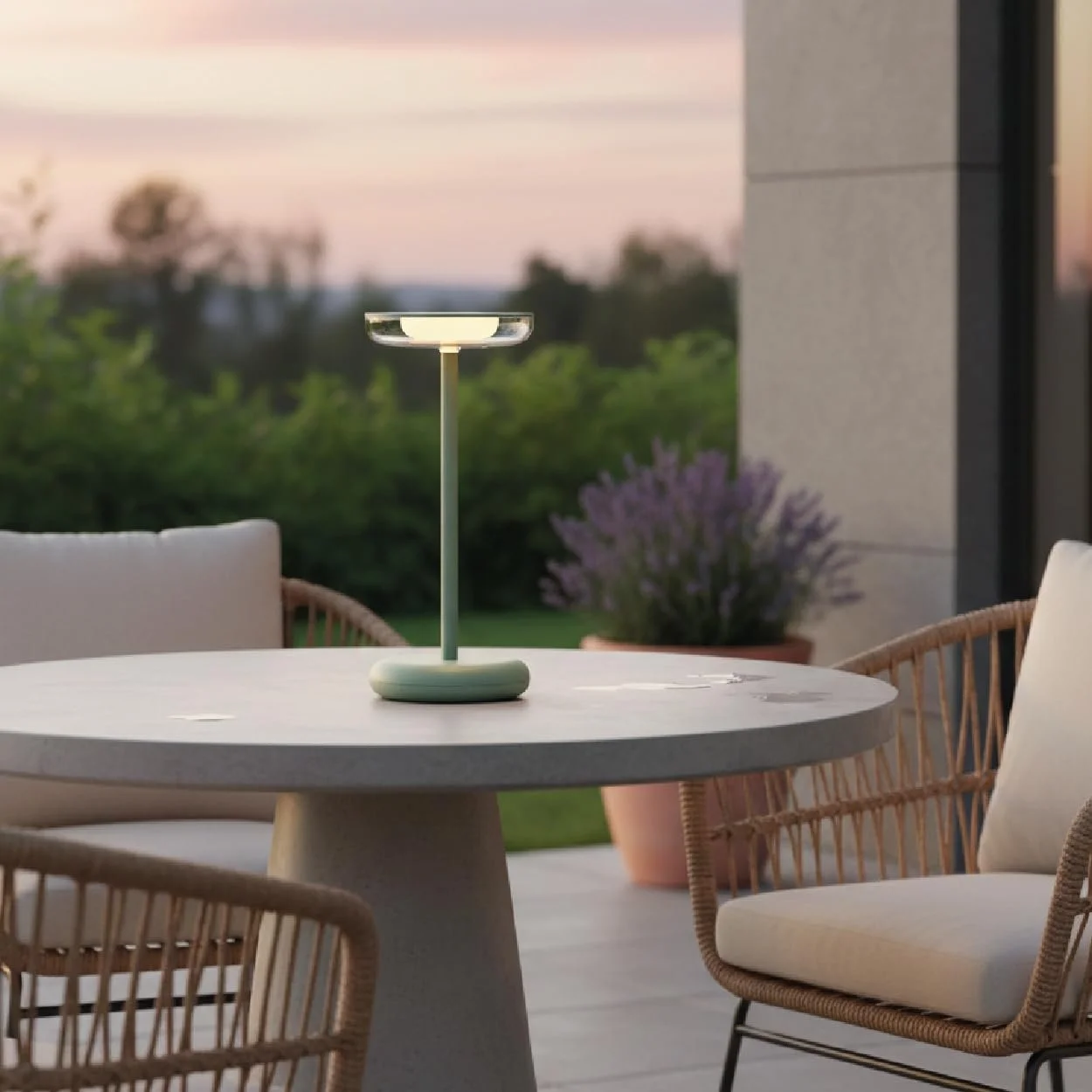 Настільна лампа Mykonos LED акумуляторна IP44 Сенсорна Зелена, фото №6