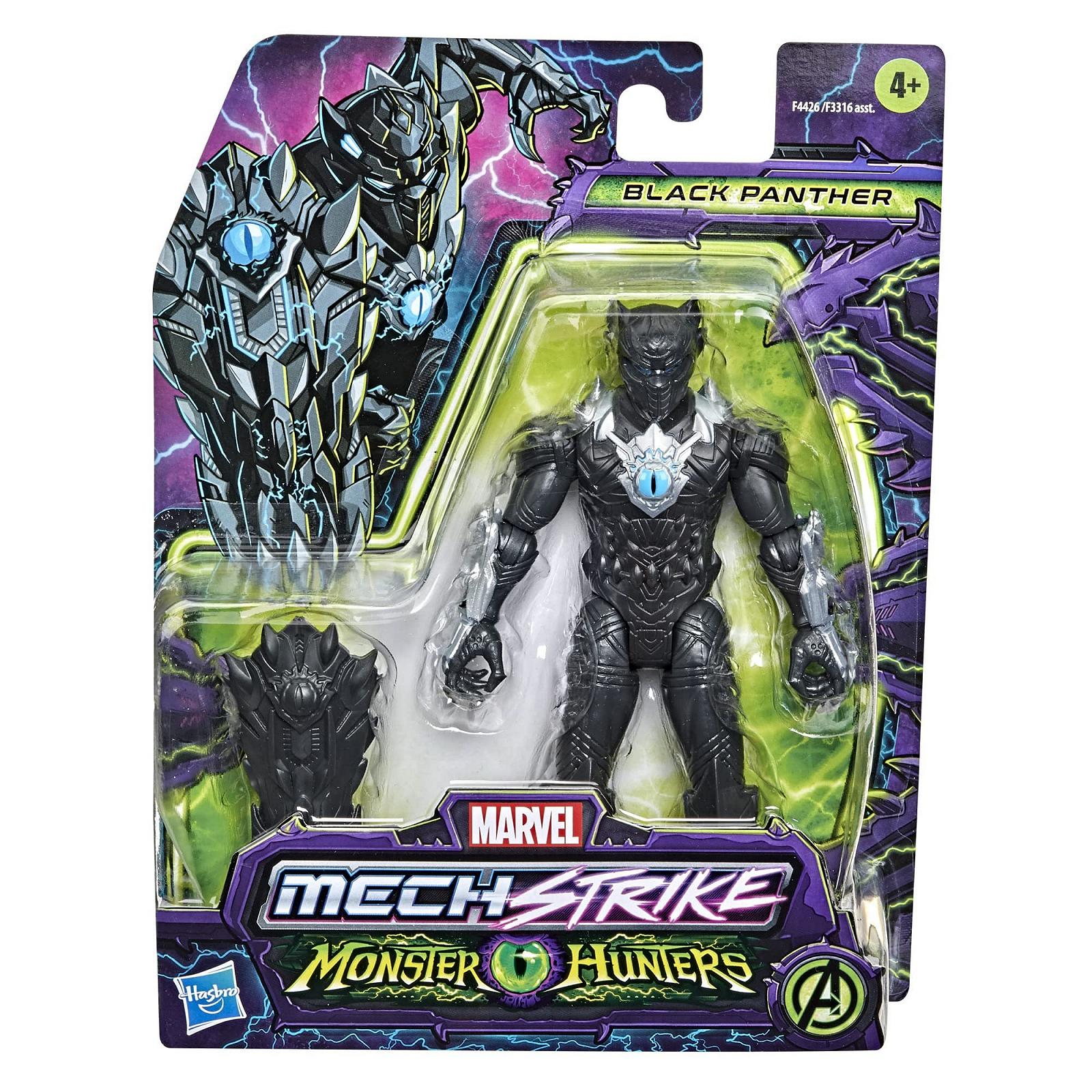 Фігурка Action Black Panther Marvel Avengers Mech Strike Monster Hunters, 15 см, Multi, F4426, фото №3