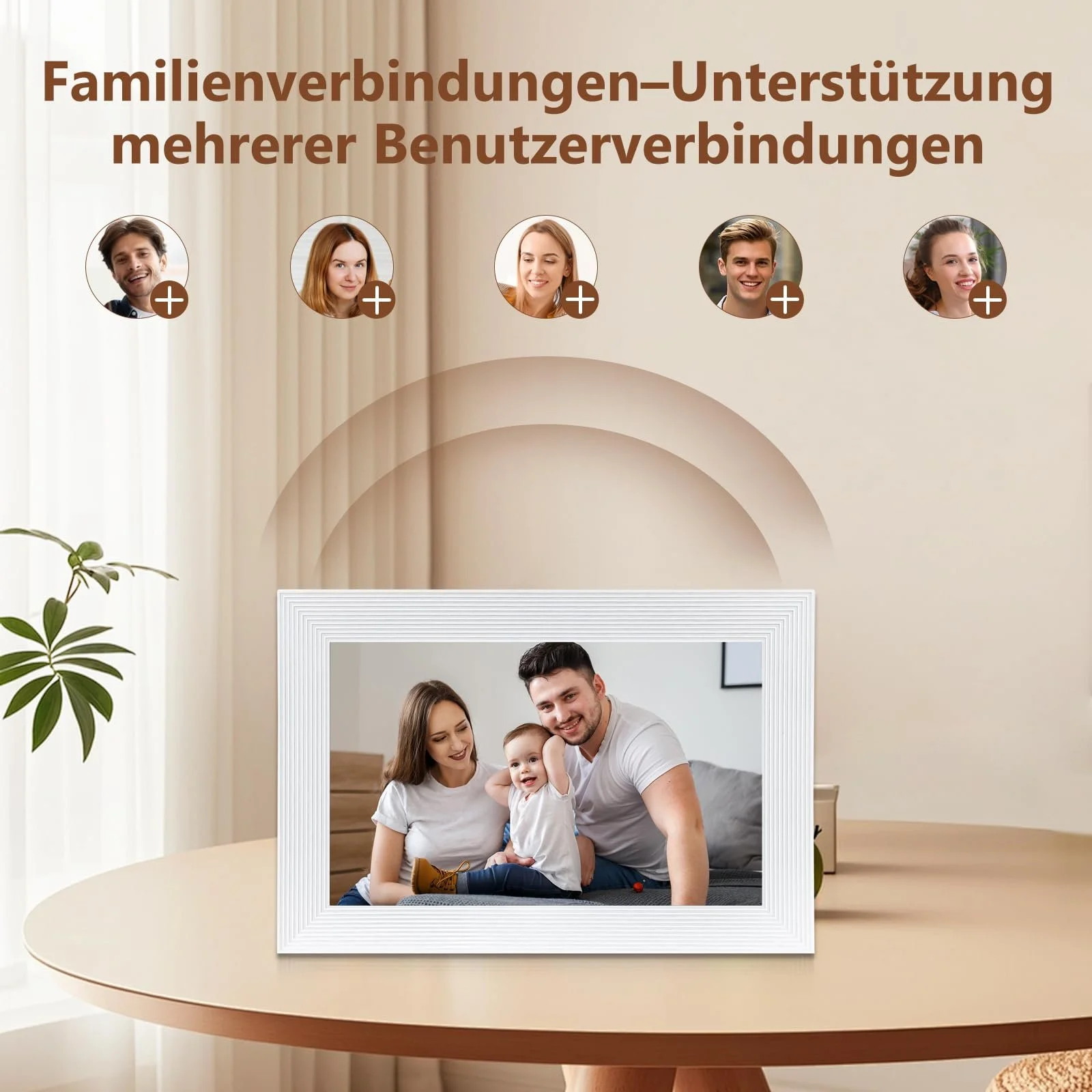 Цифровая фоторамка Golony Frameo 10.1 Inch 1280 x 800 IPS Touch Screen 16 GB WiFi White, фото №7