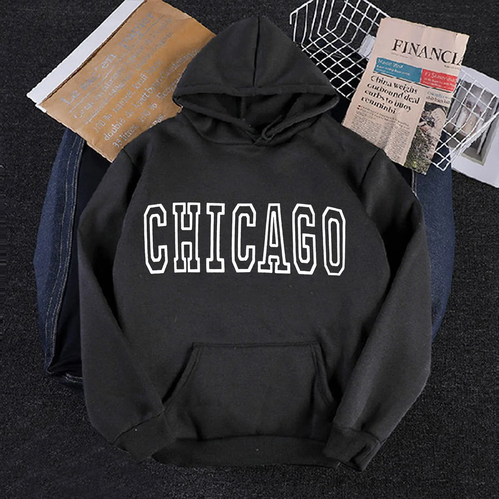 Женские Худи с капюшоном, Свитшот, Мешковатый Мягкий Худи, Мужская и y2k Zip Куртка Винтажный Худи, Хип-хоп Рэп Повседневный Панк Готика, фото №2