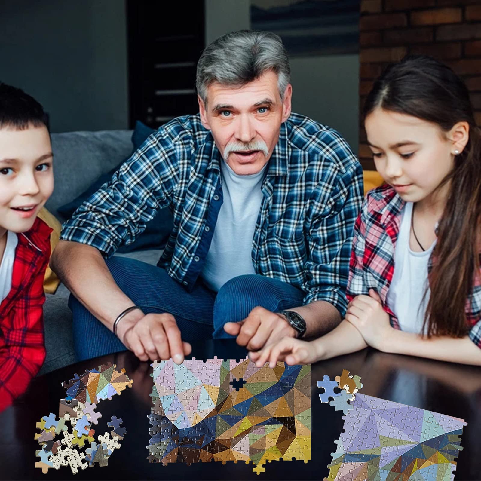 Пазл 1000 елементів Abstract Deer Classic Puzzle DIY Kit дерев'яний, фото №8 Пазл 1000 елементів Abstract Deer Classic Puzzle DIY Kit дерев'яний, фото №8