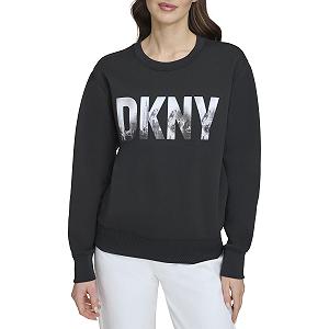 Пуловер DKNY Skyline Женский с круглым вырезом и логотипом synthetic.ua - Фото 1