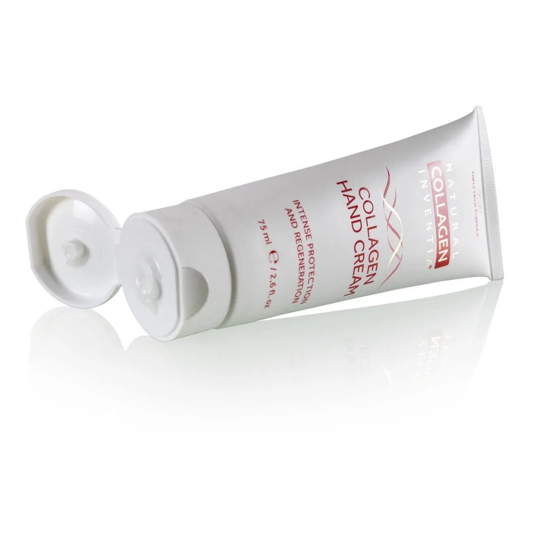 Крем для рук Collagen 75 мл з екстрактом аргініну білої ікри - покращує колір обличчя, регенерує дуже сухі руки - захищає шкіру, фото №7
